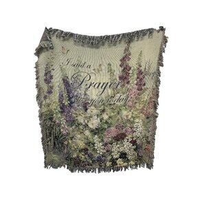 Butterfly Paradise Woven Cotton Throw Blanket 50x60 Multi-Color